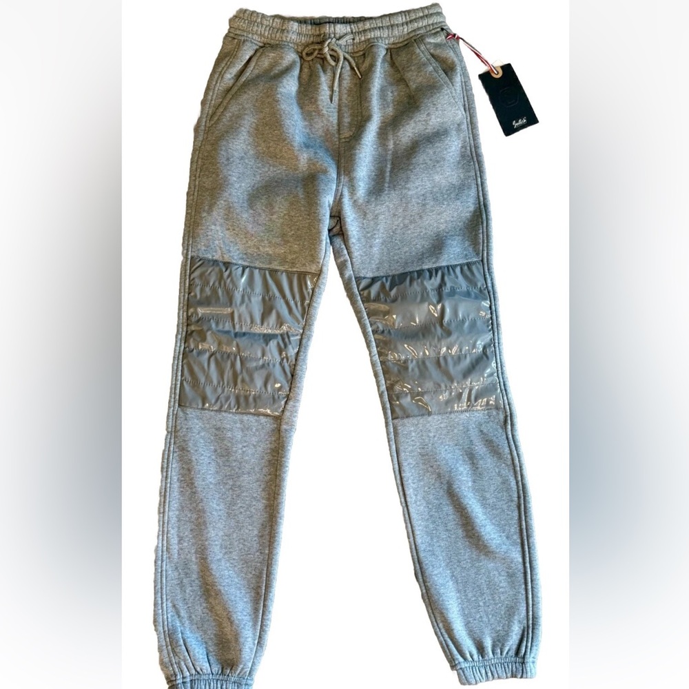 Switch Remarkable Clothing Gray Joggers with Shiny Accents size SMALL BNWT‎